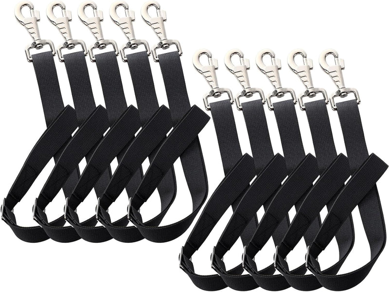 10 Pcs Horse Bucket Strap Hangers, Adjustable 20 to 31 in