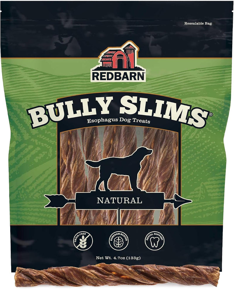 Redbarn Bully Slims 100% Natural Premium Beef Esophagus Dog Treat, 4.7oz