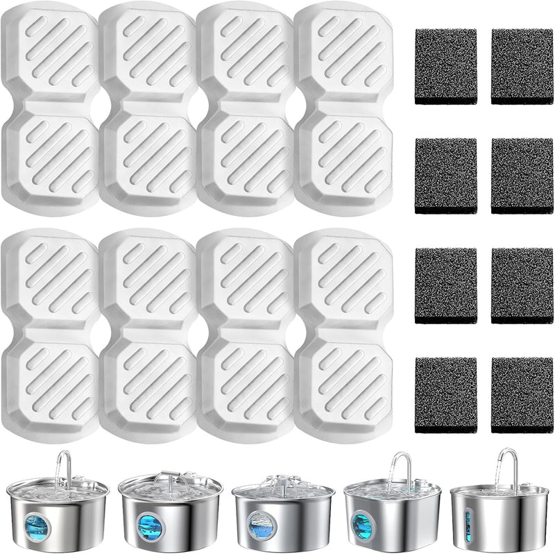 8 Pack Cat Water Fountain Filters Replacement