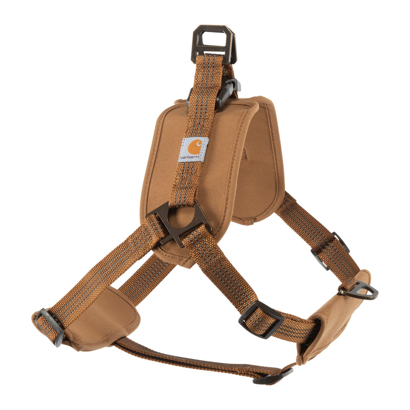 Carhartt Nylon Duck Comfortable Training Dog Harness, Fully Adjustable No Choke Rugged On-Leash Training Harness with Dual Attachment Points, Medium