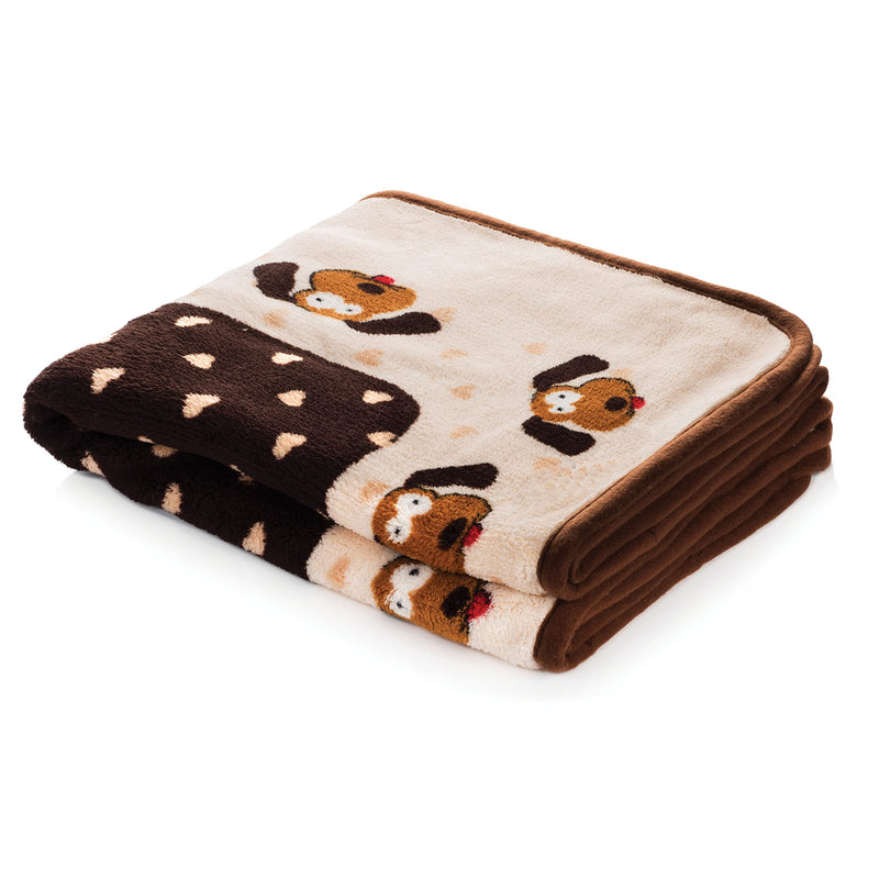 SmartPetLove Snuggle Puppy Blanket for Pets - Warm & Cozy Dog Blanket for Small Dogs - Machine Washable Dog Blanket