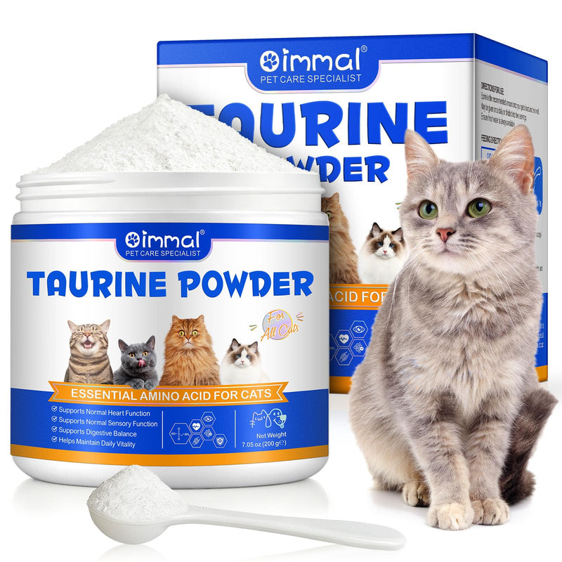 Taurine Powder for Cats, Cat Supplement for Heart, Vision, and Immune Support, Suitable for All Breeds & Ages, 200g