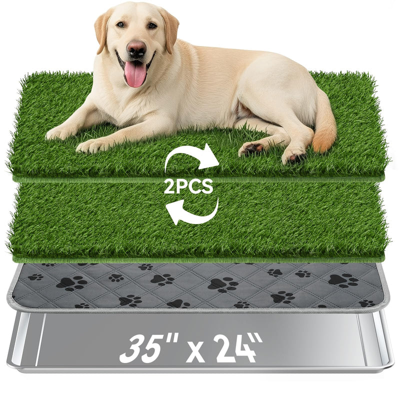Dog Grass Pad with Tray Large, 35