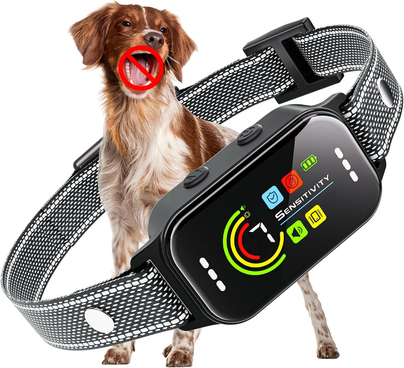 JEUJE Dog Bark Collar,Bark Collar for Large Medium Small Dogs 8-120lbs, AUTO Barking Collar, Bark Training Collar with 7