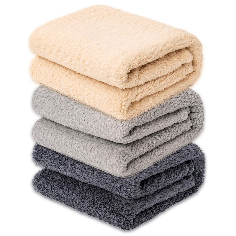 3 Blankets, Dog Cat Pet Blanket, Soft Warm Fleece, for Puppy, Small Dogs or Kitten, Cats, Plush Fuzzy Blanket for Bed, Sofa, Travel (32