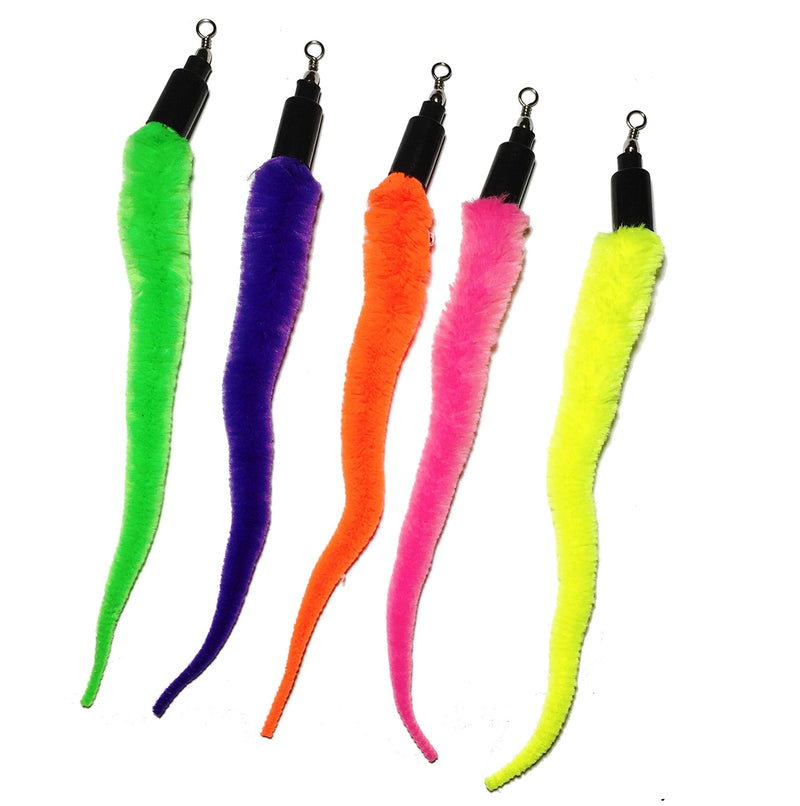 Pet Fit for Life 5 Piece Replacement Pack of Worms for Interactive Cat and Kitten Toy Wands