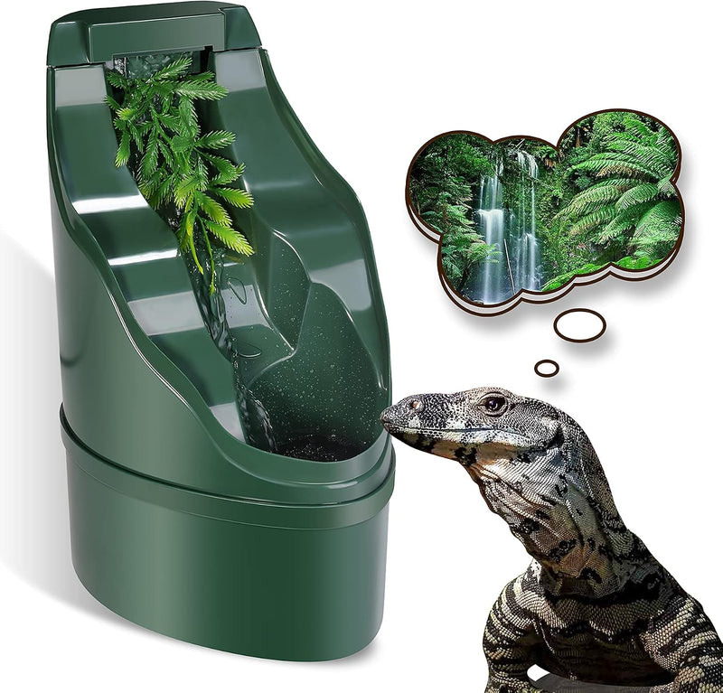 Reptile Chameleon Cantina Drinking Fountain Water dripper Comes with Feeding Tongs and Frosted Tweezer for Lizard Turtle