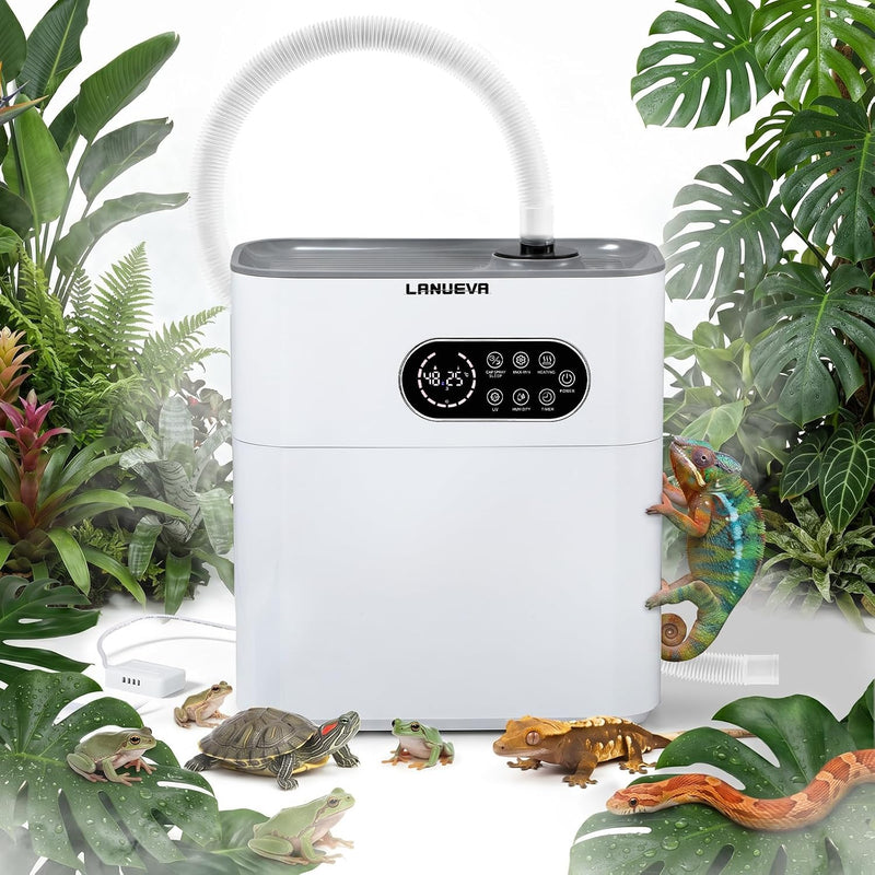 LANUEVA 6.5L Heated Reptile Humidifier with Warm & Cool Mist, Low Noise