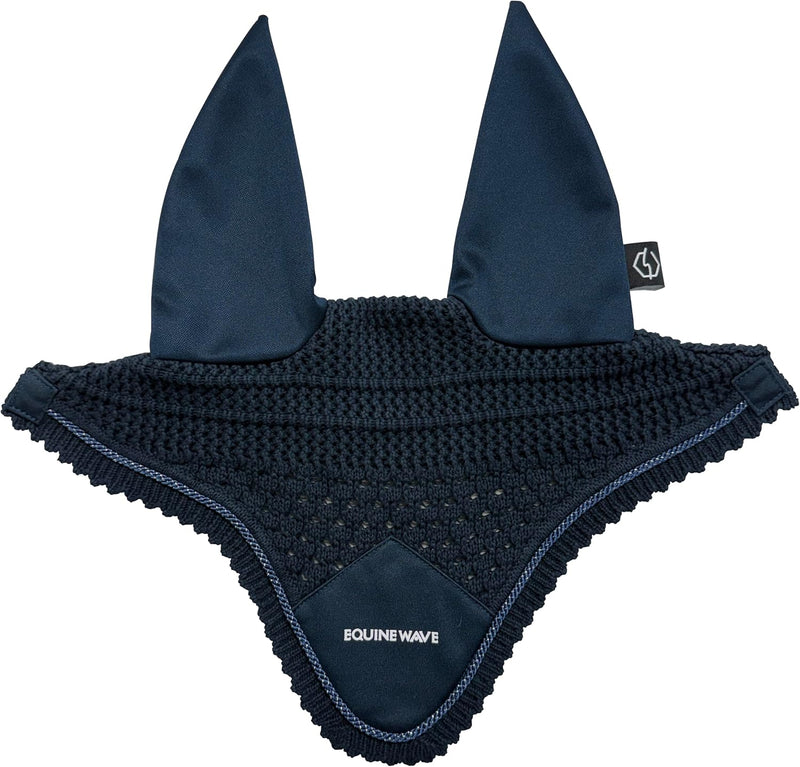 EQUINEWAVE Horse Fly Bonnet, Breathable Crochet Ear Bonnet with Stretch Comfort Ears, Contoured Fit for English Riding