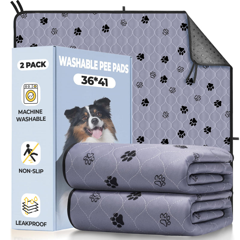 Fostanfly Washable Pee Pads for Dogs, 2 Pack Large 36