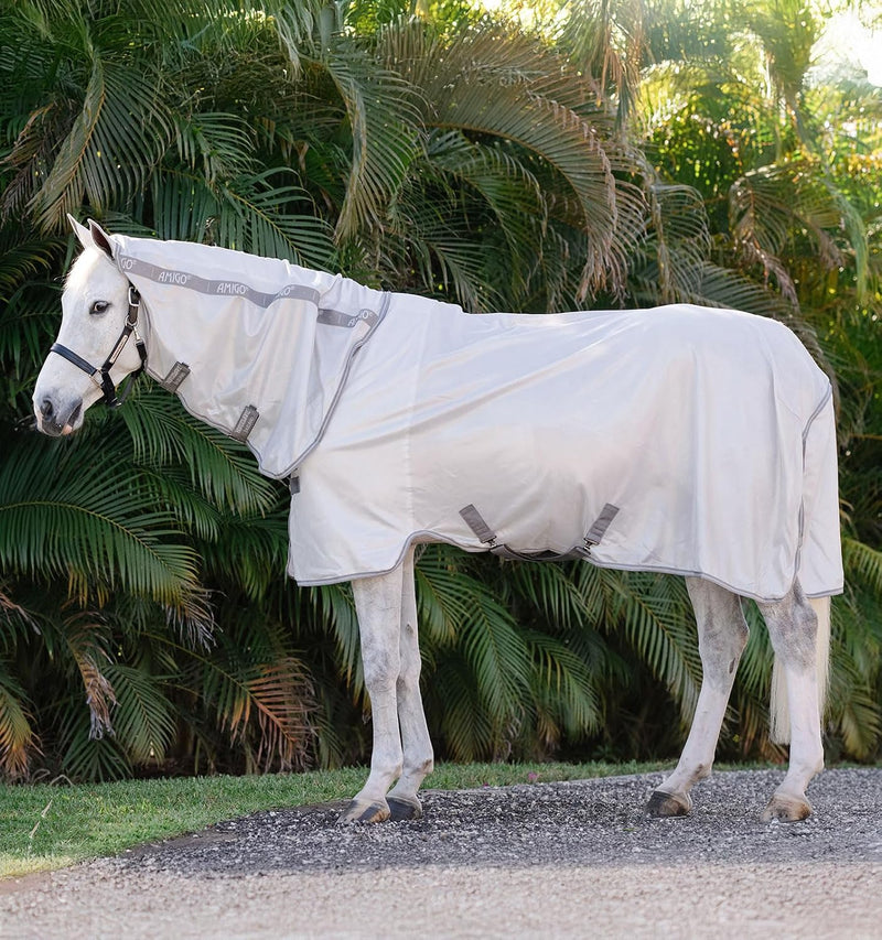 Horseware® Amigo® Integrated Fly Sheet - Silver/Titanium Grey & Silver, 81