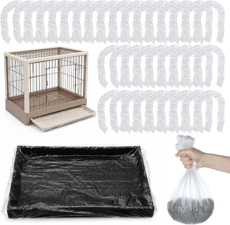 100 Pcs Large Disposable Bird Cage Liners Bulk 34'' x 22''