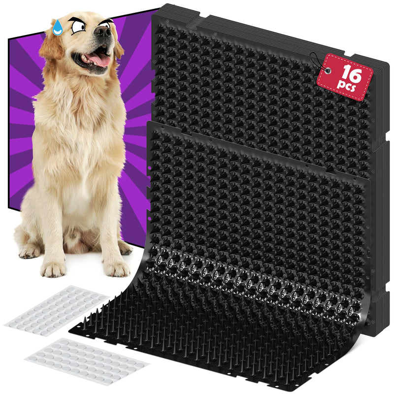 ohlela 16 Pack Black Scat Mats for Dogs - 16