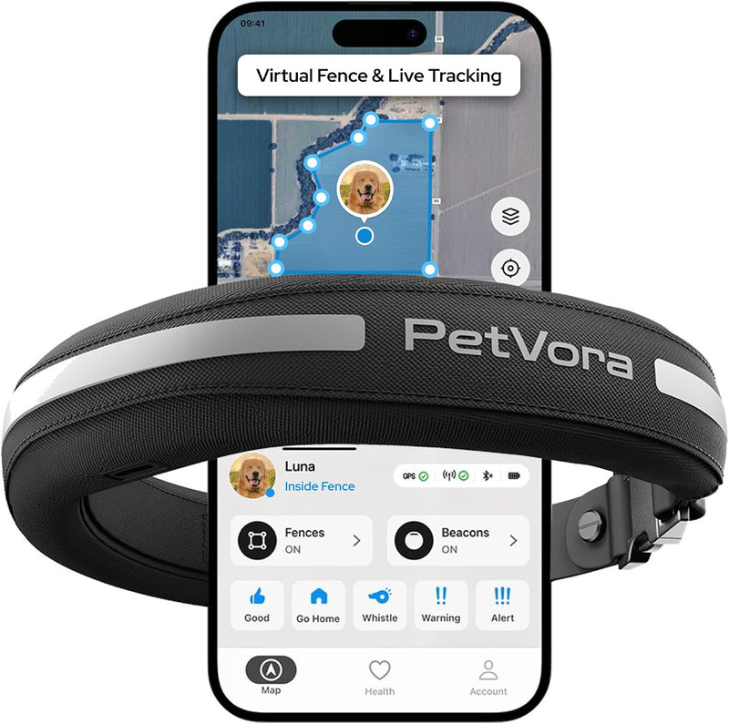 Smart Collar GPS Dog Collar, Real-Time Tracking & Escape Alerts