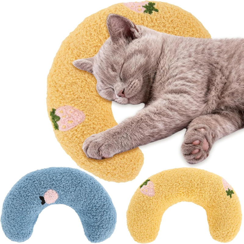 Novabright 2 Pcs Pillow for Cats and Dogs Little Cat Calming Pillow