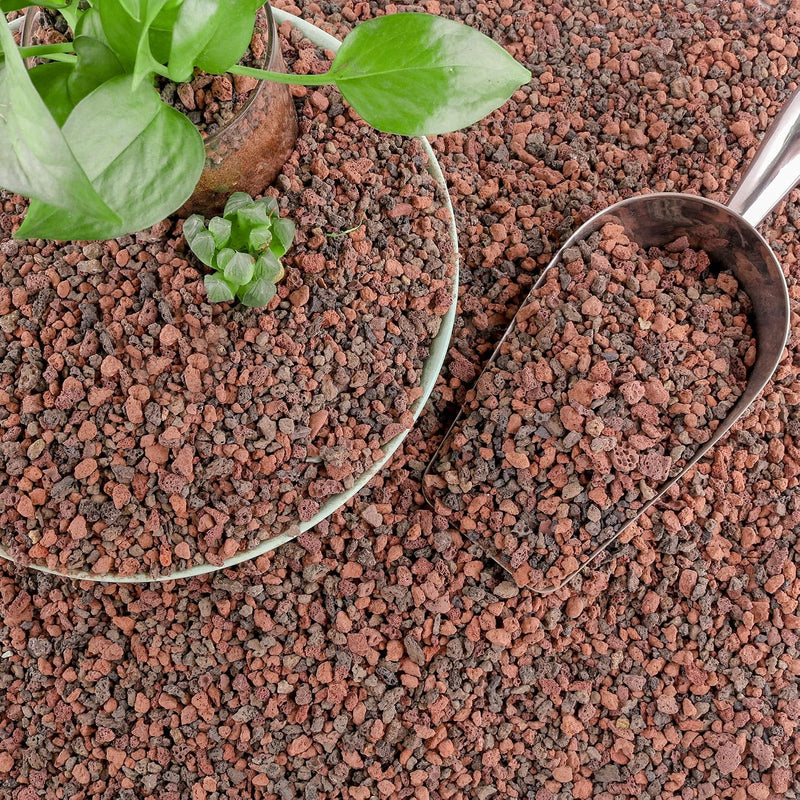 CJGQ 18lb Mix Lava Rocks for Plants - Horticultural Volcanic Rock Gravel for Landscaping, Succulents, Bonsai, Vase Fille