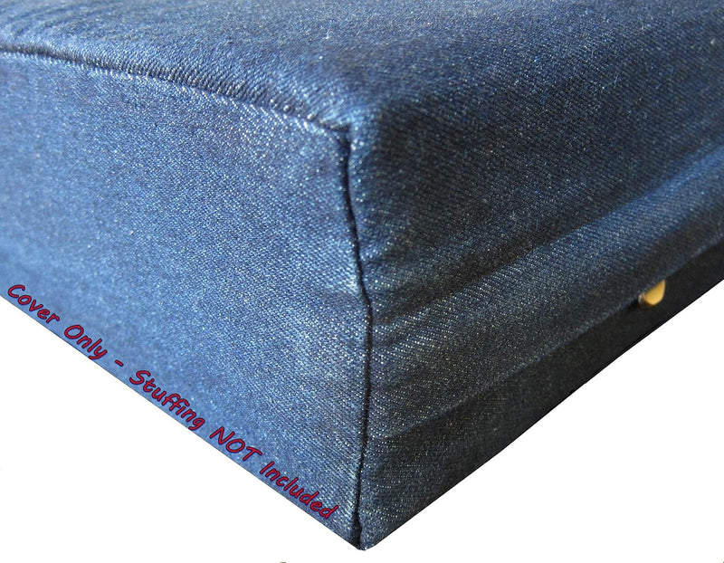 Dogbed4less DIY Durable Blue Denim Pet Bed External Duvet Cover and Waterproof Internal Case for 41