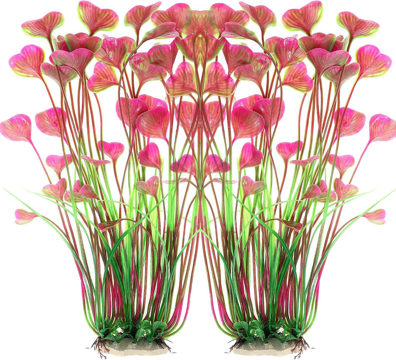 ALEGI Fish Tank Decorations Aquarium Plastic Plants Large