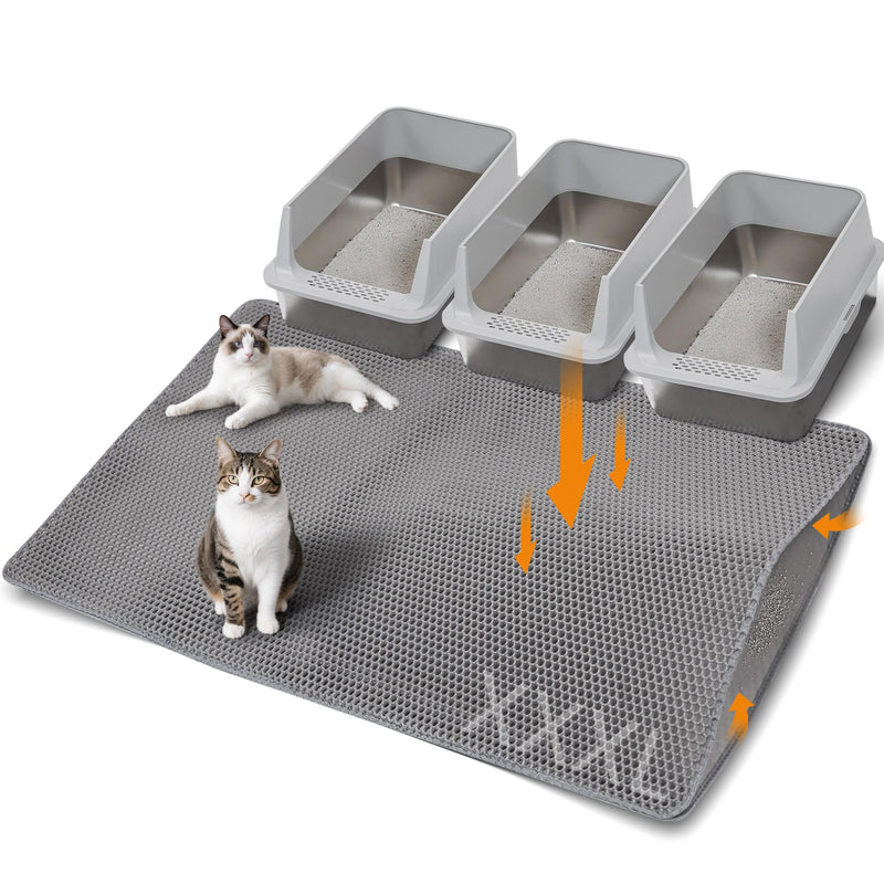 Anywish Large Cat Litter Mat for Litter Box, 47