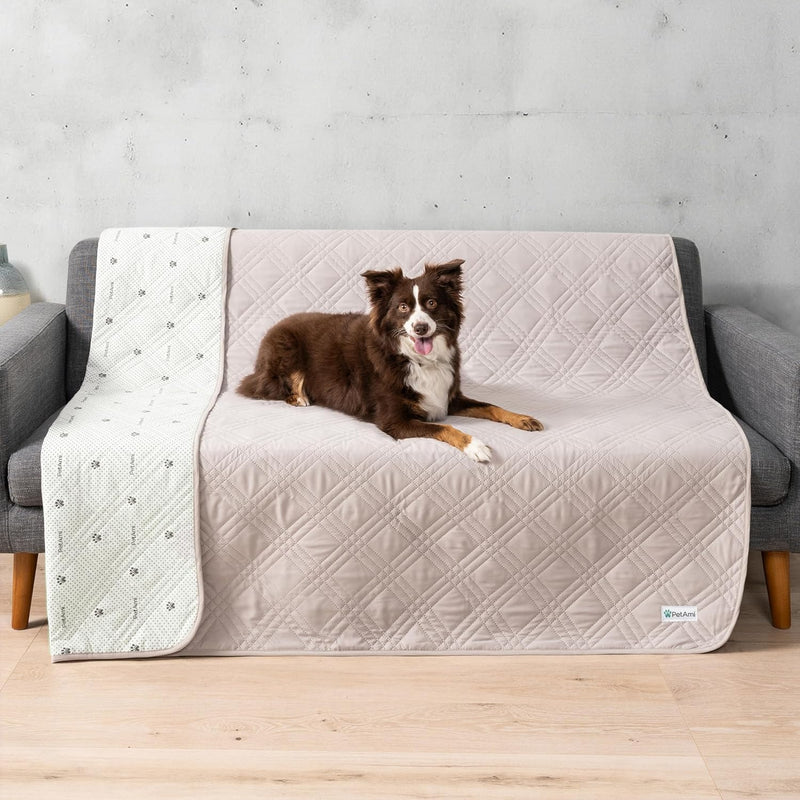 PetAmi Waterproof Couch Cover for Dog Nonslip Bed Sofa Blanket, 52x82