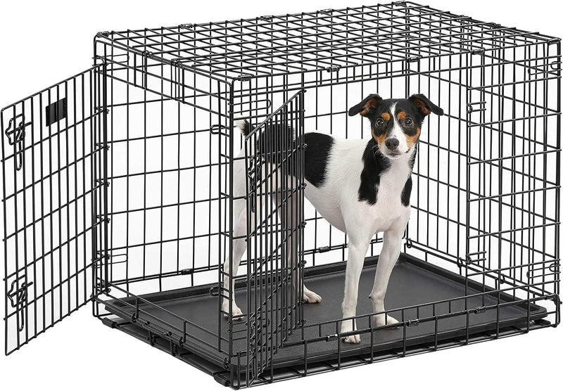 MidWest Homes for Pets Ultima Pro Heavy-Duty 30-Inch Dog Crate, Ultra-Strong Steel Double Door Pet Cage for Medium-Sized