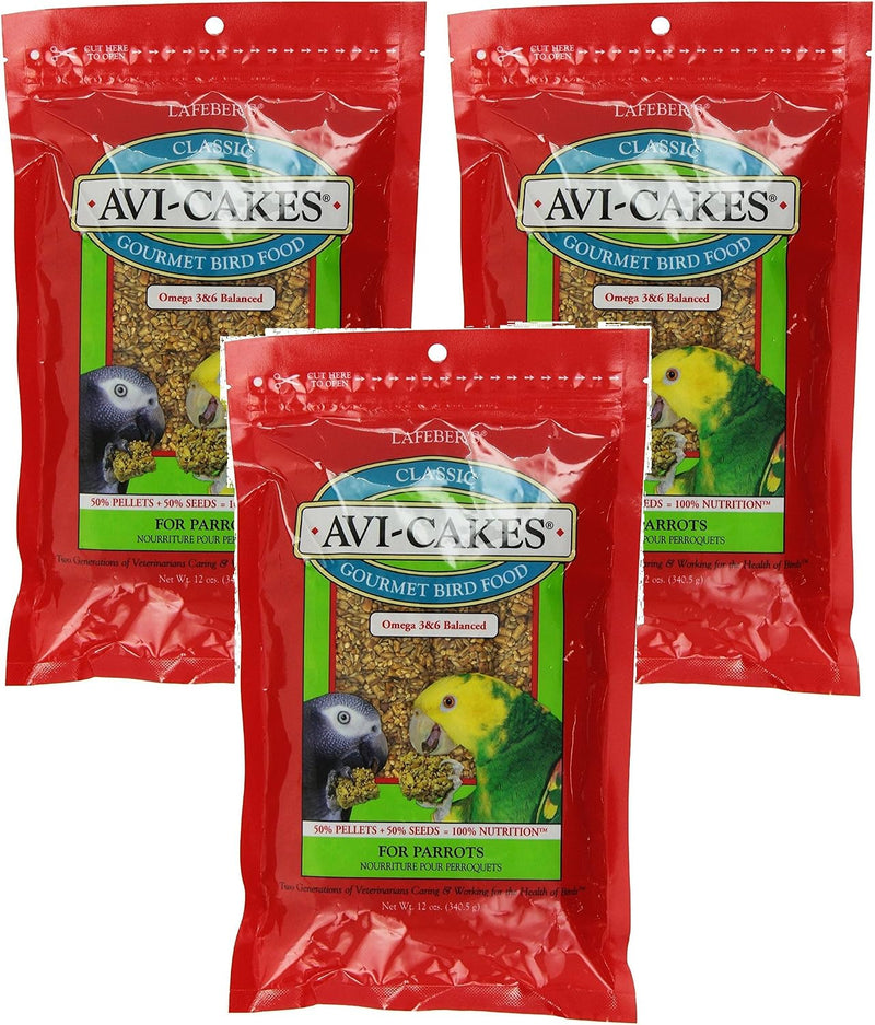 (3 Pack) Lafeber'S Classic Avi-Cakes For Parrots