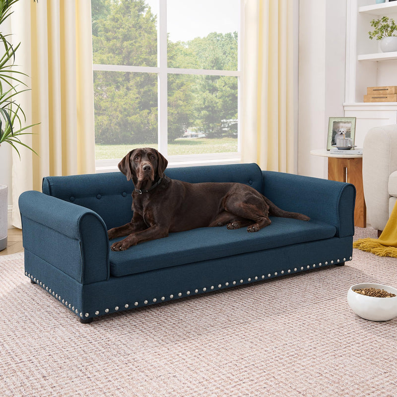 Elevated Large Dog Bed with Removable Cushion, 55