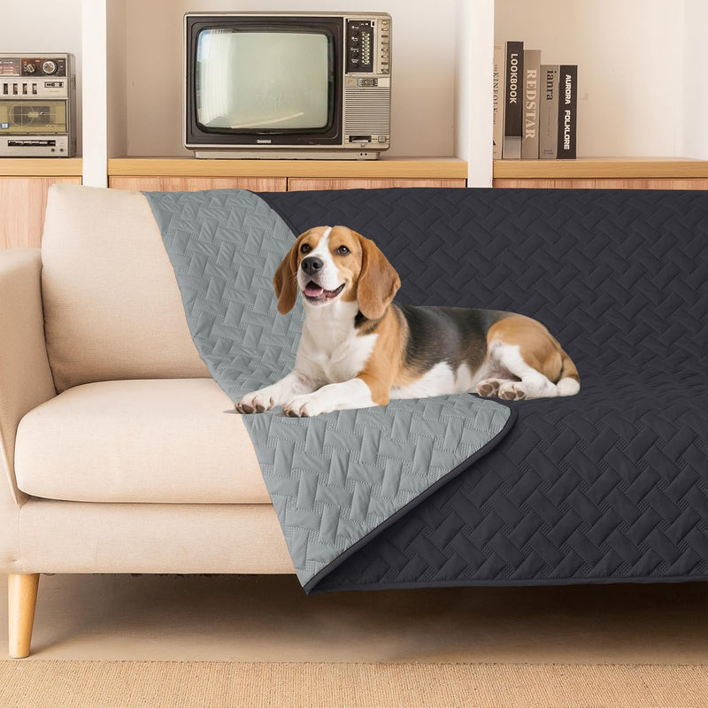 gogobunny 100% Double Sided Waterproof Dog Blanket Soft Pet Bed Cover Reversible Protect Furniture Couch Sofa Car for Pu