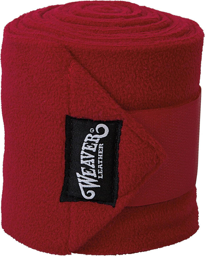 Weaver Leather Polo Leg Wraps Red, 4-Pack
