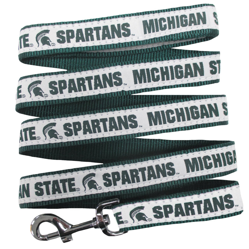 NCAA PET Leash, Small, Michigan State Spartans, Dog Leash, Shiny & Colorful Leash for Dogs & Cats Licensed by The NCAA