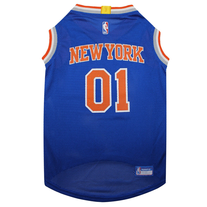 Pets First NBA NEW YORK KNICKS DOG Jersey, Medium - Tank Top Basketball Pet Jersey