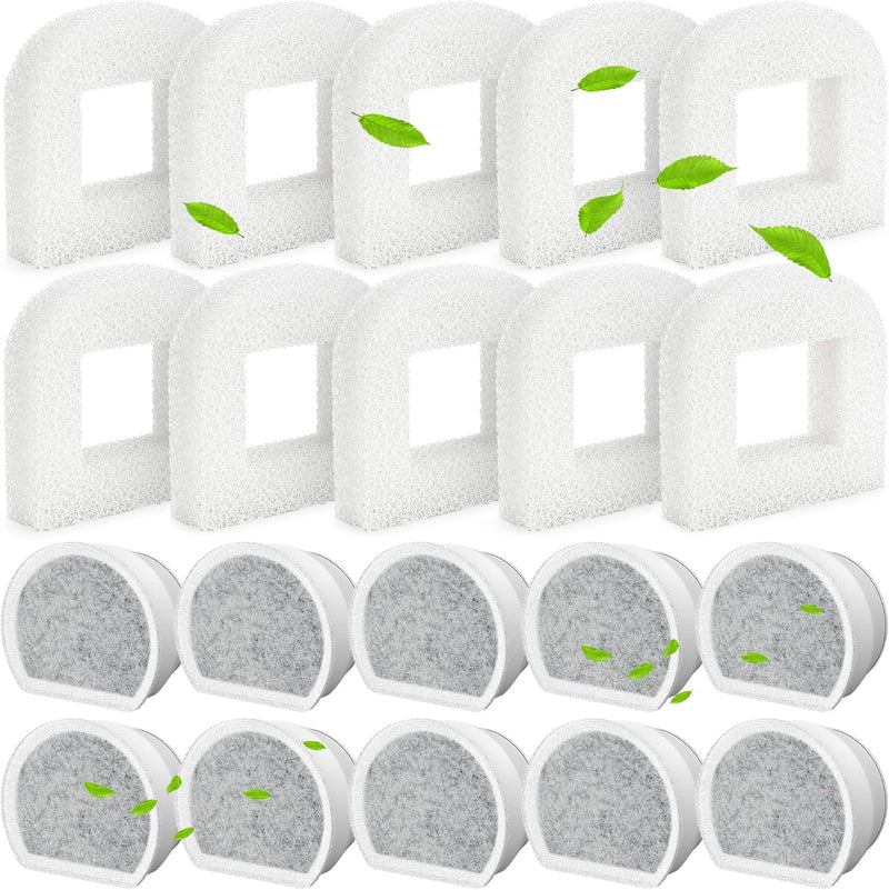 20 Pack Pet Fountain Filters Replacement Set