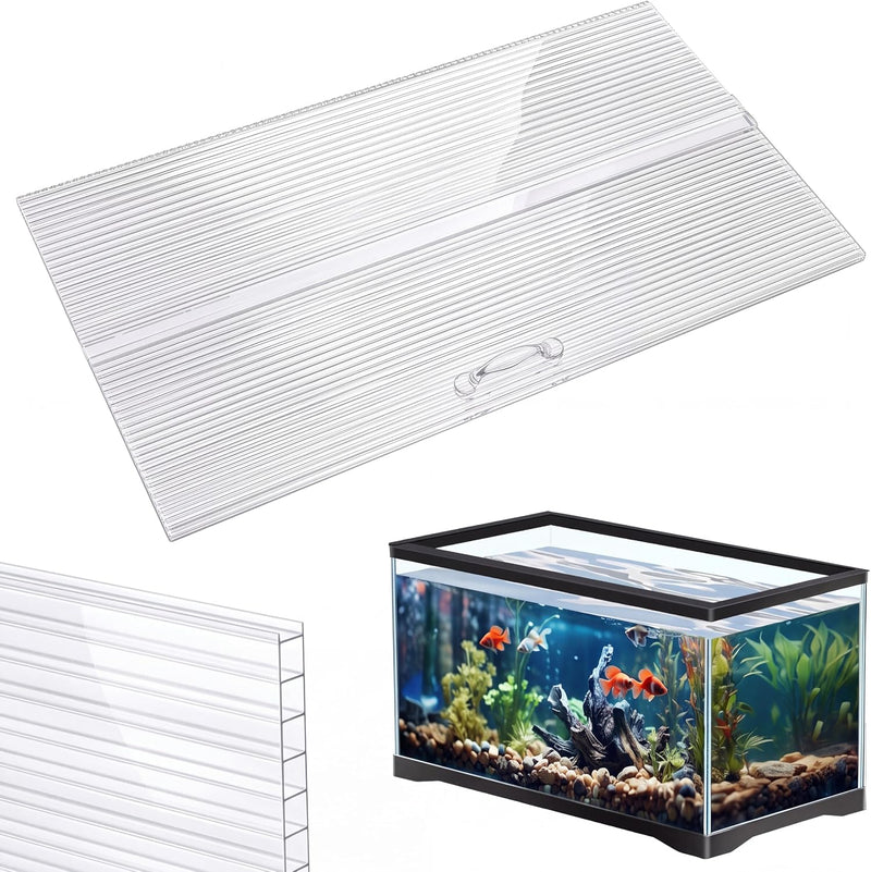 Sieral Aquarium Lids Canopy Set, 30 x 12 Inch, Clear, 1 Pcs