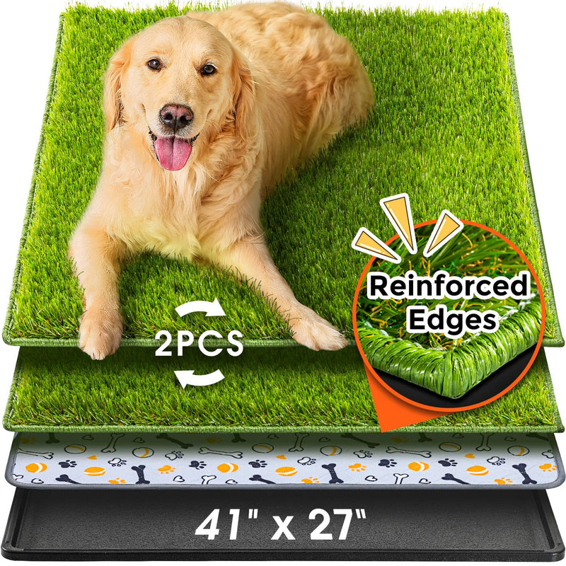 Hompet Dog Grass Pad with Tray Large, 41