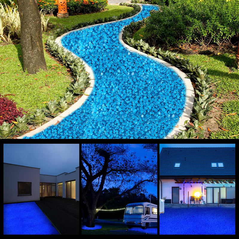 Sasylvia 3000 Pcs Glow in the Dark Rocks Outdoor, 1 Inch