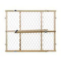 Toddleroo by North States - Diamond Mesh Wooden Baby Gate: Pressure Mounted Baby Gate for Doorways - Adjustable 26.5 to 