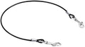 Mogoko Pet Dog Car Seat Belt Restraint, Coated Stainless Steel Chew Proof Dog Vehicle Safety Tether Cable, Double Clip N