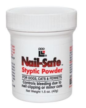 Nail-Safe Styptic Powder for Dogs & Cats - Quickly Stops Bleeding from Nail Clipping Groomers and Veterinarians 6 oz
