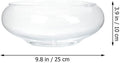 BESPORTBLE Clear Fish Bowl Vase Bubble Bowl Wide Mouth Flower Vase Round Shallow Planter Terrarium Aquatic Plant Pot Daf
