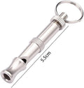 3Pcs Silver Adjustable Ultrasonic Dog Whistle,Portable Whistle Pet Whistle Supersonic Whistle Dog Whistles for Pet Train