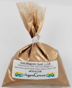 Azure Green RMAGSB 1 Lb Gold Magnetic Sand - Lodestone Food