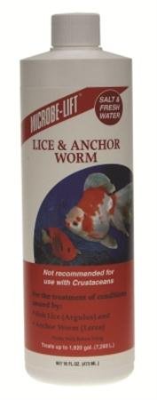 MICROBE-LIFT Liquid Treatment for Lice and Anchor Worms in Fish Tanks, 16 Fl Oz