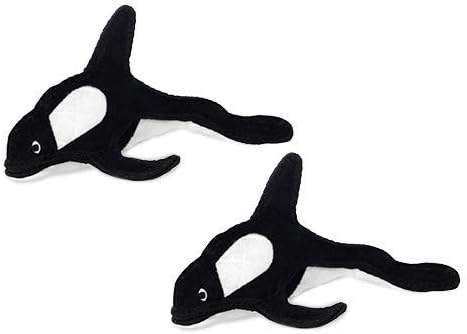 TUFFY® 2 Pack Killer Whale Ultra Durable Plush Dog Toy