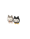 P.L.A.Y. PET Lifestyle and You Feline Frenzy HOOTIFUL Owls Plush Squeaky CAT Toy
