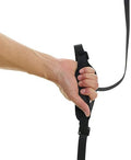 Gooby Wristband Surfer Leash + Traffic Handle, Black, 6 FT