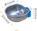 Rabbit Water Dispenser - Automatic Bunny Water Nipple Drinker Feeders, 2.36'' Stainless Steel Metal Bowl for Cages Water
