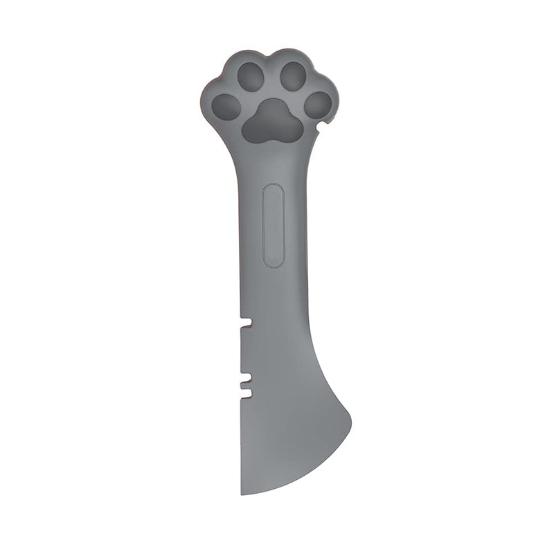 CUITIBI Small Spatula For Short Can, Cat Food Scoop, Wet Food Spoon For Dog Or Cat, Open Canned With Spatula, Manual Can Opener(Gray Spoon)