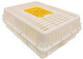 Stromberg's Poultry Transport Crate, Secure Chicken Carrier for Safe Bird Travel and Storage, Ventilated Outdoor Plastic Cage with Hinged Loading Door for 4 to 6 Backyard Chickens or 2-4 Pheasants