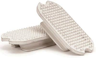 Jeffers Equine Rubber Fillis Stirrup Pads, White Pair – Replacement Inserts for English Stirrup Irons, Horse Riding Tack