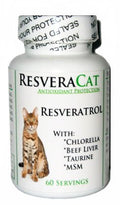 ResveraCat Anti Aging Cat Formula 99% Trans Resveratrol Powder, MSM, Taurine, Chlorella, Beef Liver